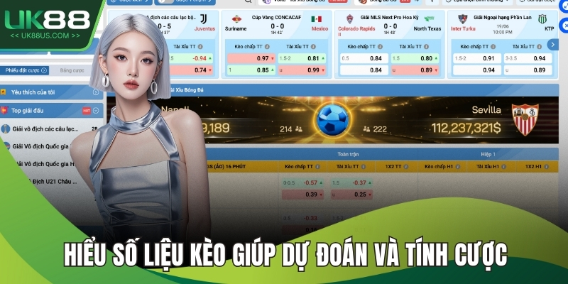 Hiểu số liệu kèo giúp dự đoán và tính cược