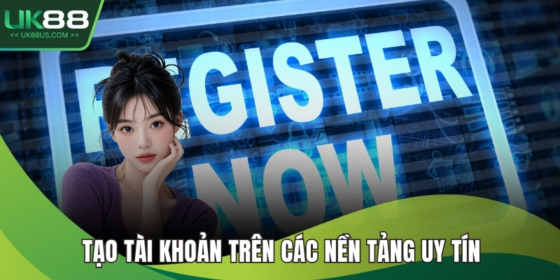 Tạo tài khoản trên các nền tảng uy tín